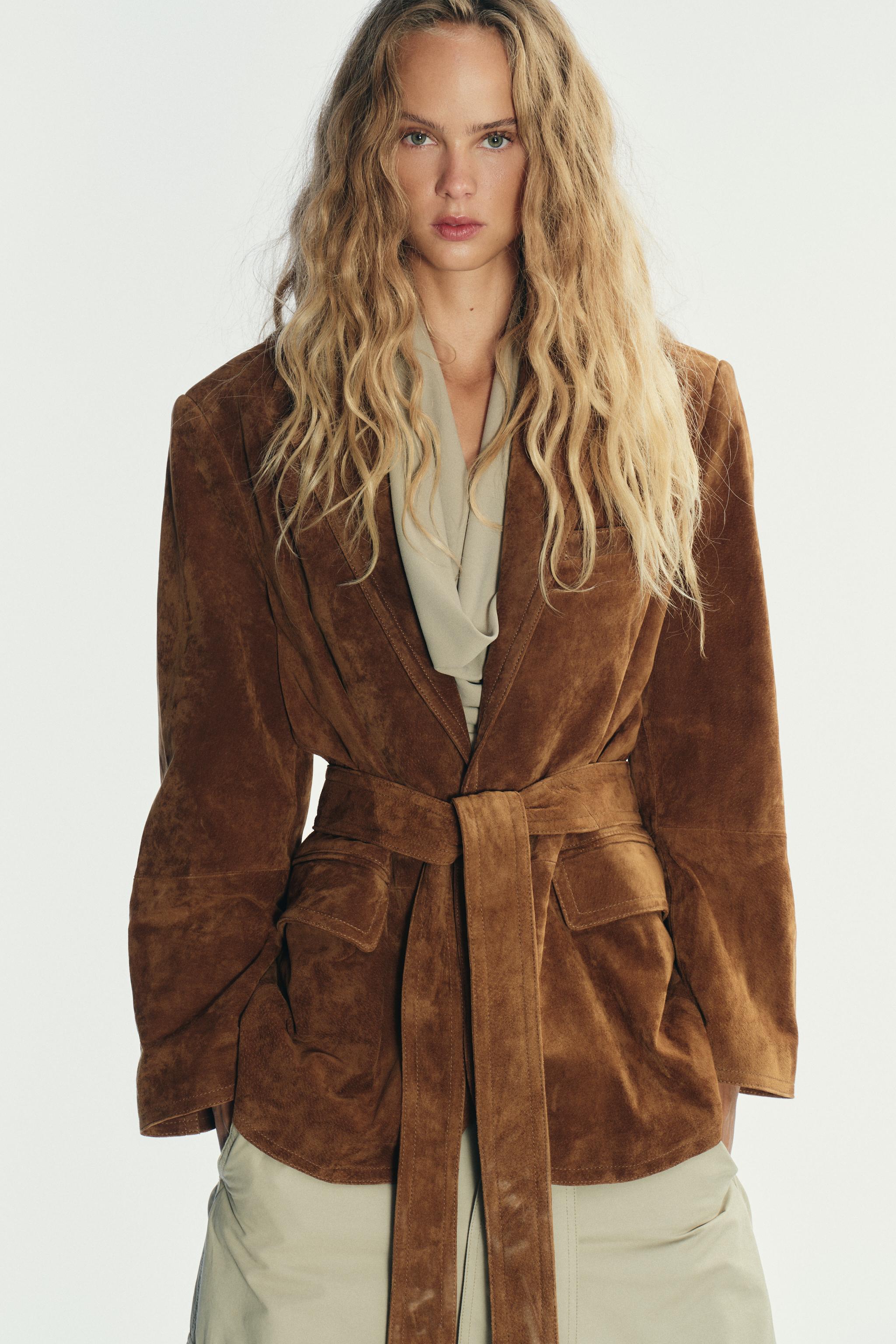 100% SUEDE LEATHER BLAZER